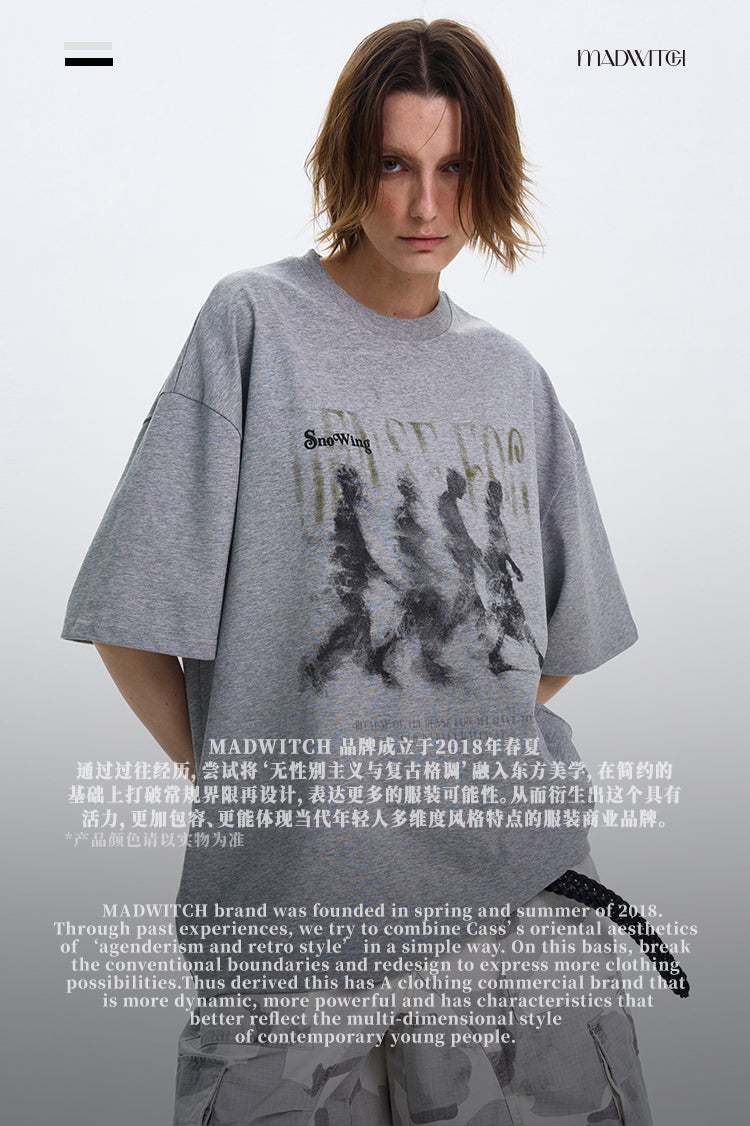 MADWITCH AMERICAN VINTAGE CASUAL T-SHIRT #324