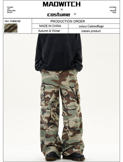 MADWITCH CAMOUFLAGE CASUAL CARGO PANTS #CK3320