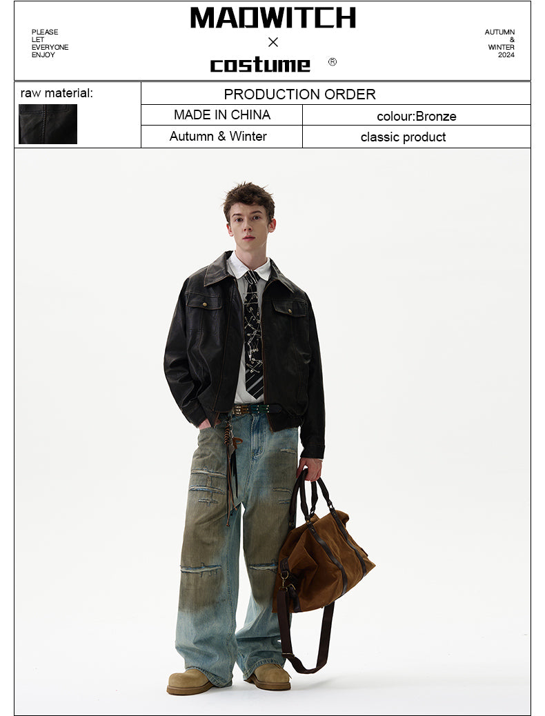 MADWITCH PU LEATHER JACKET #CJ728