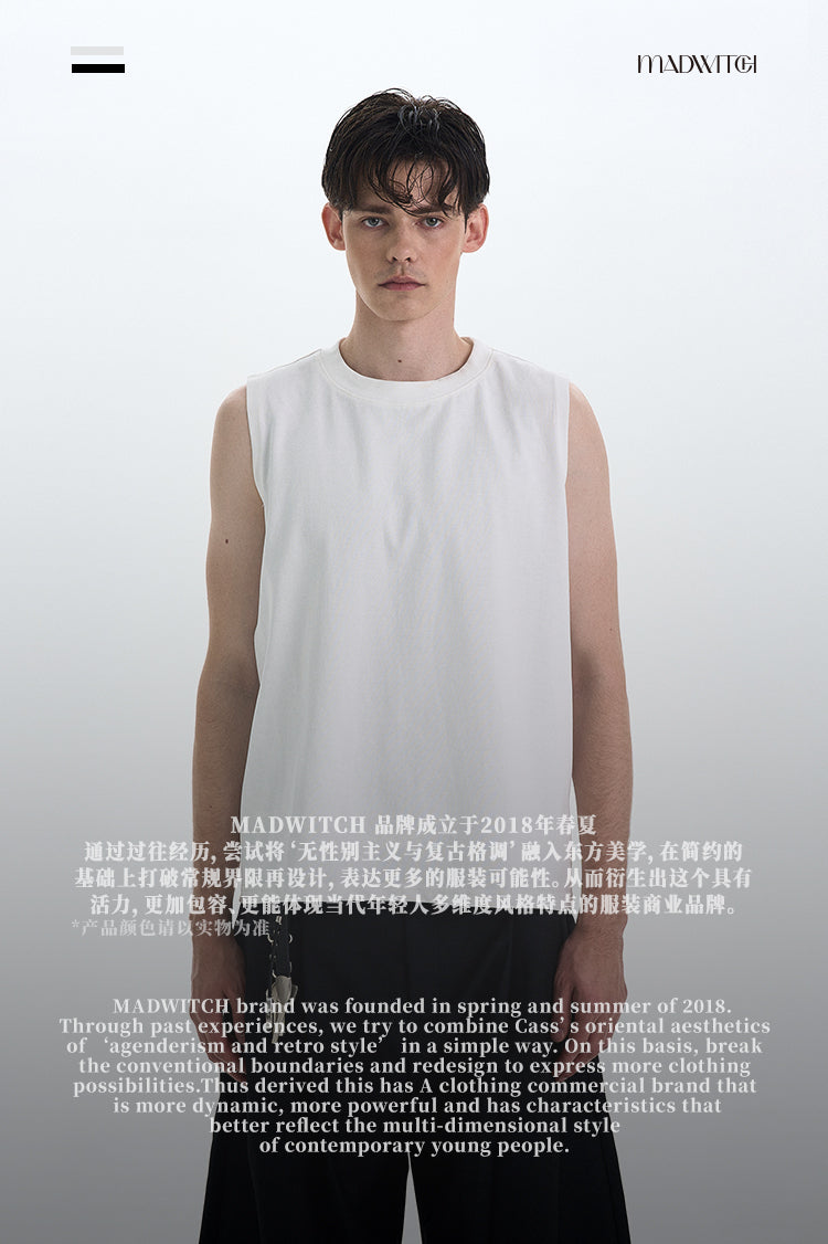 MADWITCH SOLID COLOR TANK TOP #RJ216