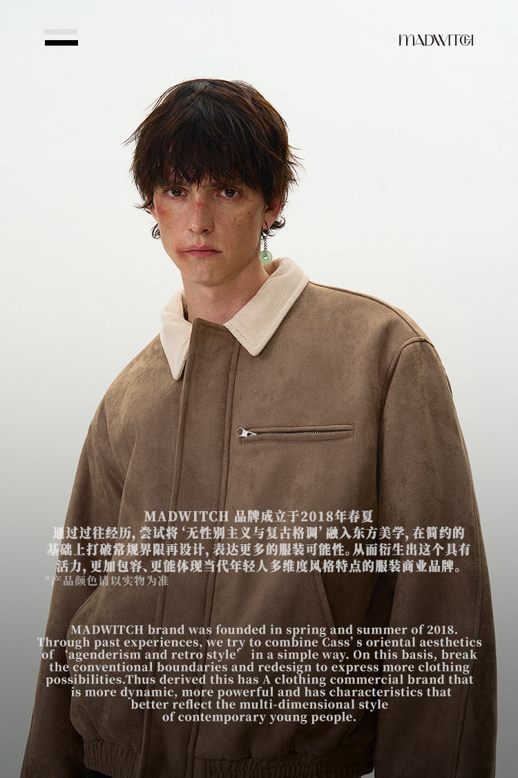 MADWITCH LEATHER PADDED COTTON JACKET #RW129