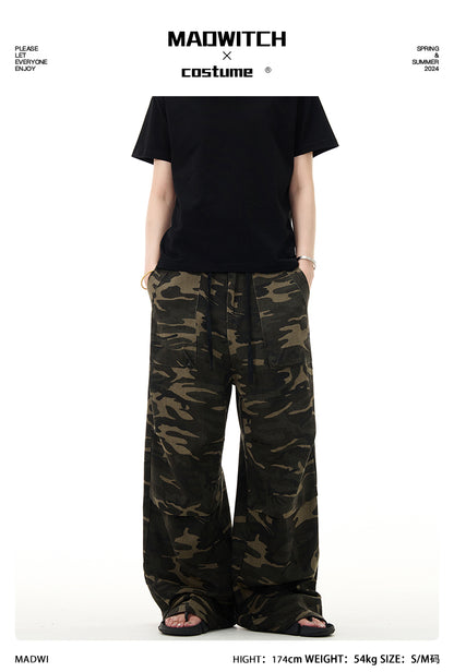 MADWITCH CAMO CARGO PANTS #C772