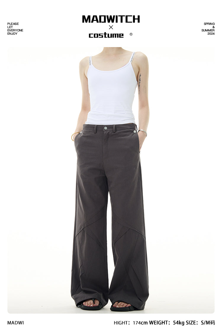 MADWITCH PATCHWORK CASUAL PANTS #C718