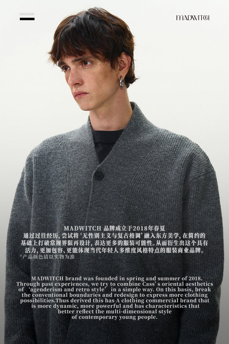 MADWITCH KNITTED CARDIGAN COAT #WL2228