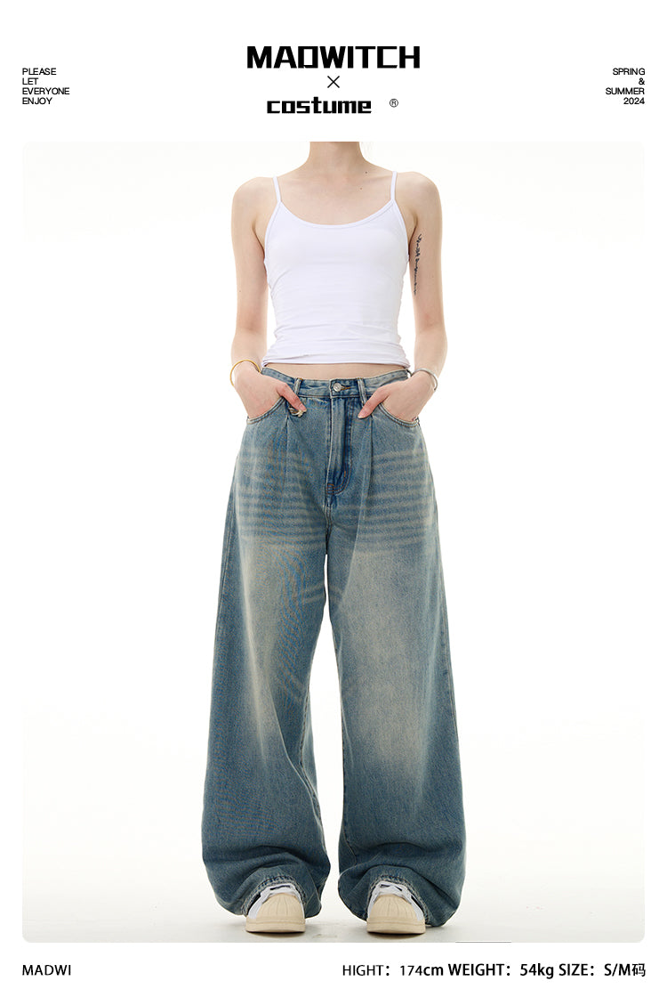 MADWITCH WASHED JEANS #58069