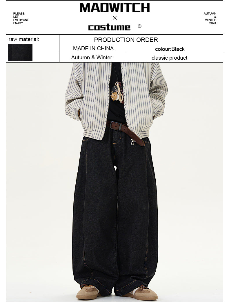 MADWITCH UNISEX CURVED CUT DENIM #G6480