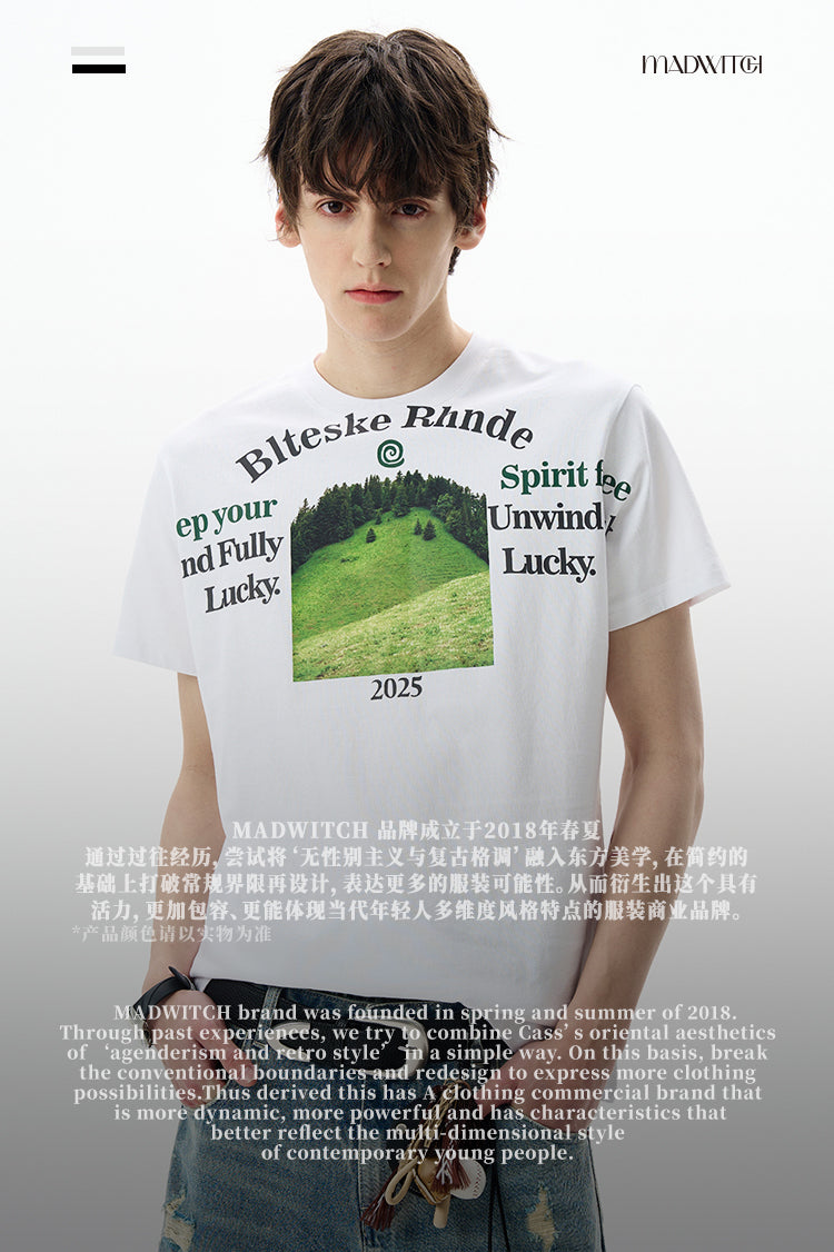 MADWITCH BOXY CROPPED TEE #L893