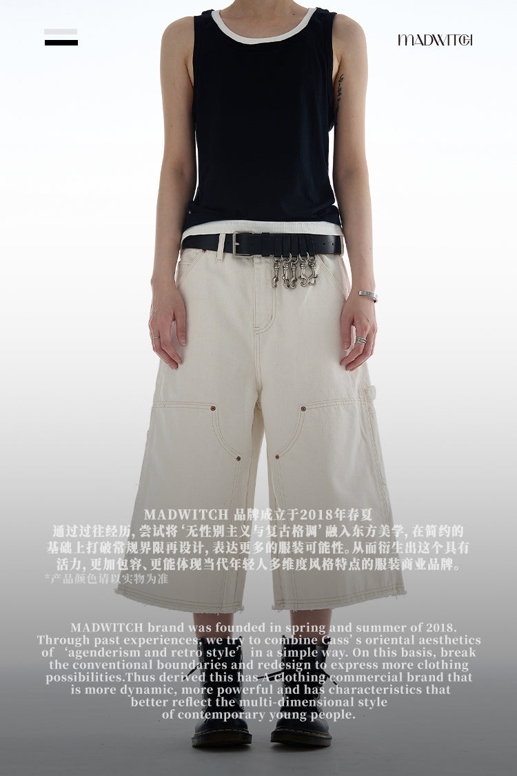 MADWITCH LUMBERJACK STYLE WORKWEAR DENIM JEANS #CK3500D