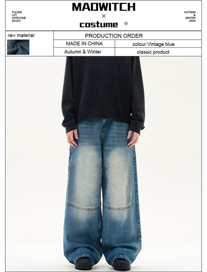 MADWITCH LOOSE WIDE-LEG JEANS #K9313