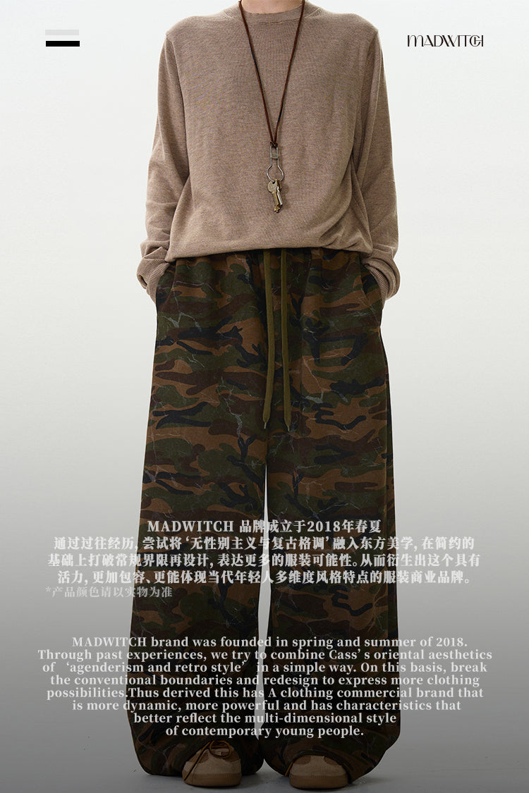 MADWITCH VINTAGE CAMO SWEATPANTS #L396