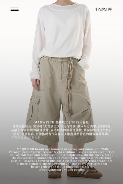 MADWITCH VINTAGE WORKWEAR SHORTS #CK238D