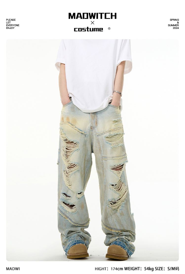 MADWITCH DISTRESSED JEANS #FX021