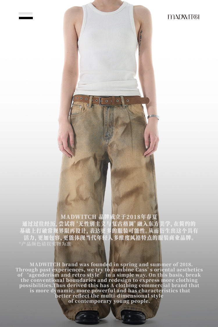 MADWITCH NICHE WASTELAND-STYLE JEANS #FX061