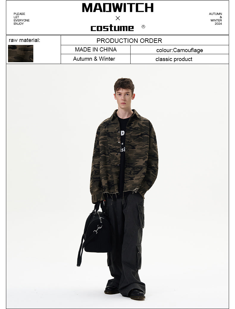MADWITCH RETRO CAMOUFLAGE SHIRT #27229