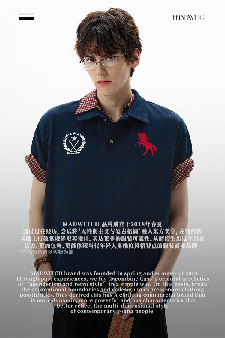 MADWITCH BADGE EMBROIDERED POLO #251388