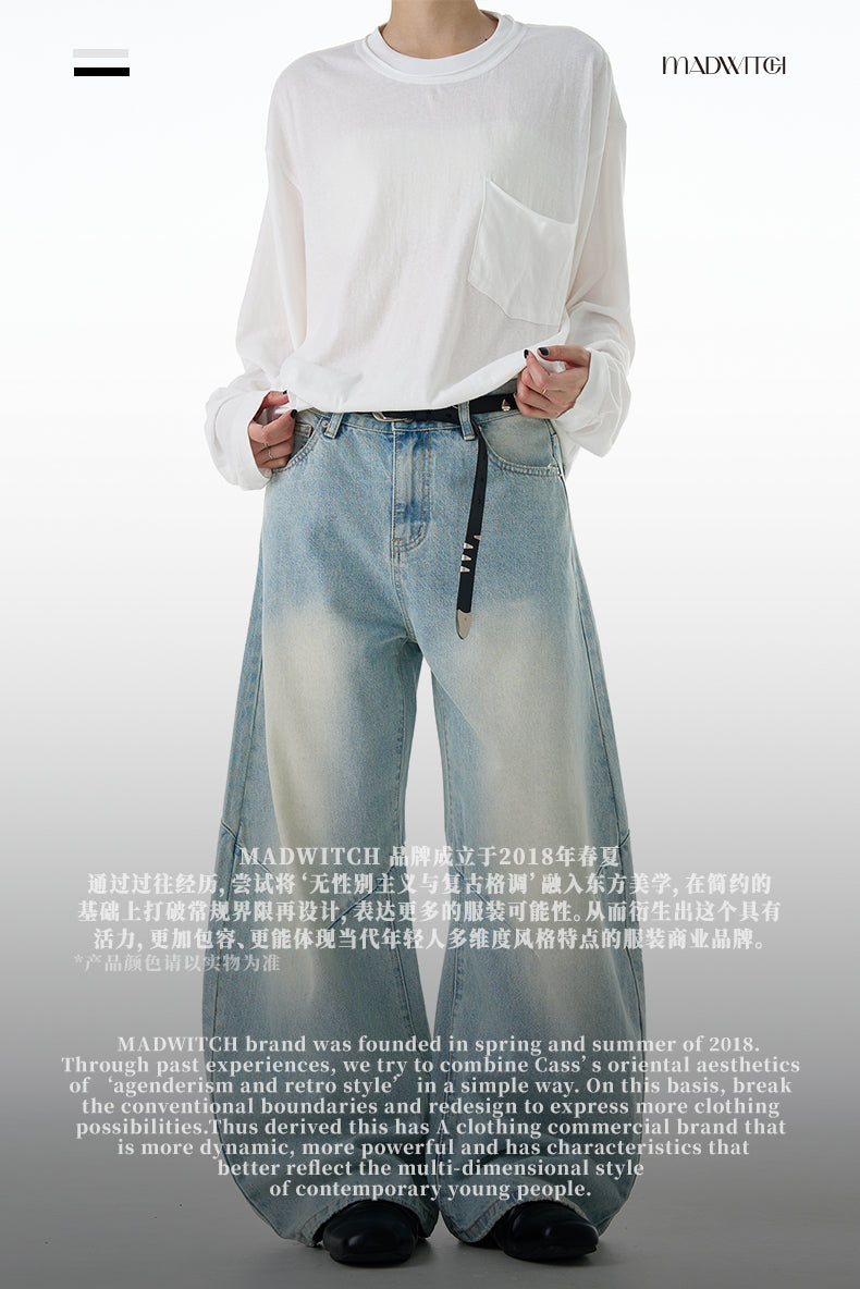MADWITCH DRAPE WASHED DENIM #CK9615