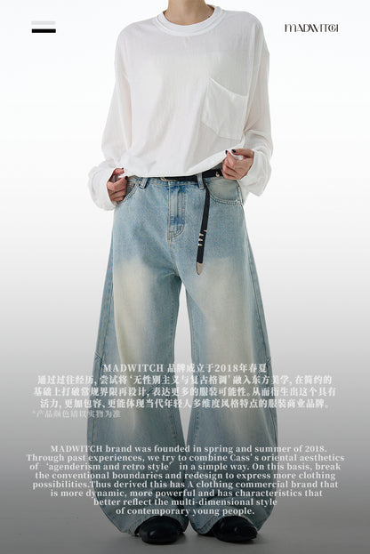 MADWITCH DRAPE WASHED DENIM #CK9615