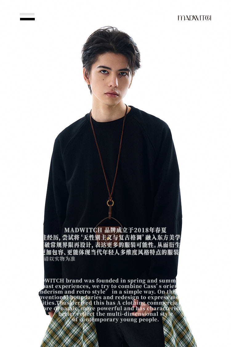 MADWITCH CASUAL LIGHTWEIGHT SWEATSHIRT #L310Q24