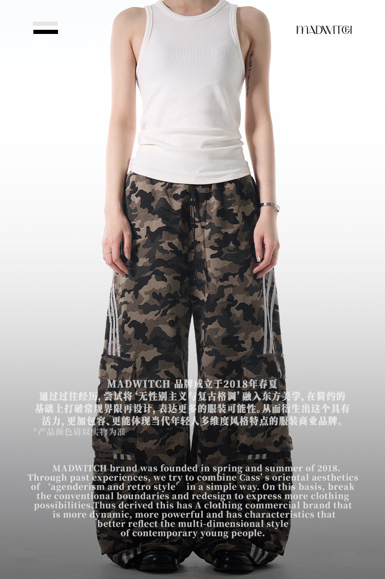 MADWITCH CAMO CARGO PANTS #RK174