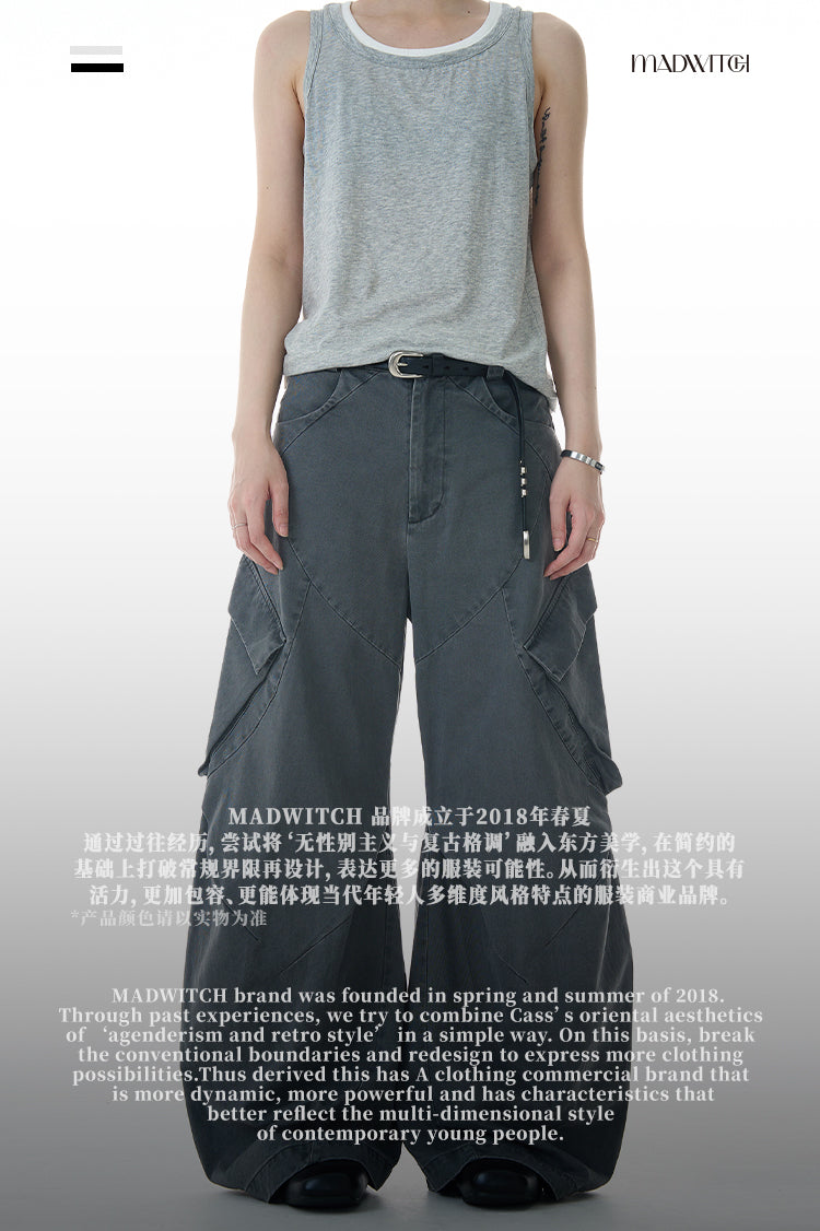 MADWITCH OVERSIZE WORK PANTS #A602