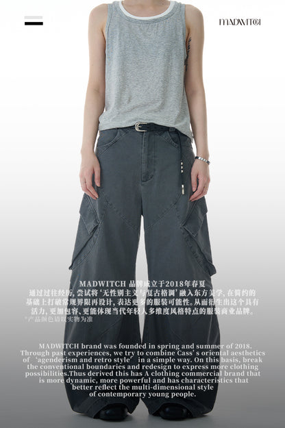 MADWITCH OVERSIZE WORK PANTS #A602