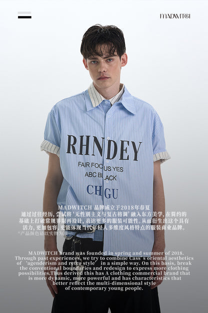 MADWITCH PRINTED SHORT SLEEVED SHIRT #L802