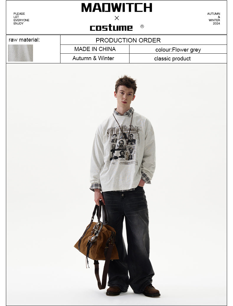MADWITCH ROCK PRINT LONG SLEEVE #27261