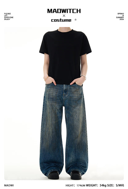 MADWITCH STRAIGHT LEG BLUE JEANS #D1603