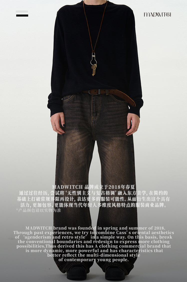MADWITCH RETRO FLARED JEANS #G903
