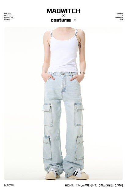 MADWITCH SLIM FIT CLASSIC CARGO JEANS #K9287