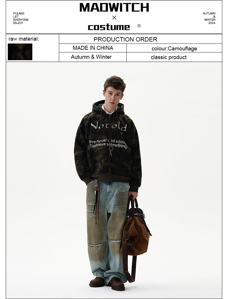 MADWITCH CAMOUFLAGE HOODIE #6902