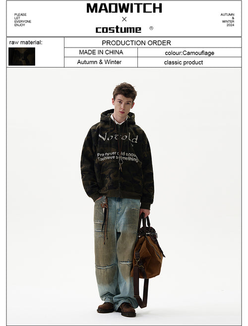 MADWITCH CAMOUFLAGE HOODIE #6902