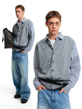 MADWITCH PATCH PLAID KNIT #51179