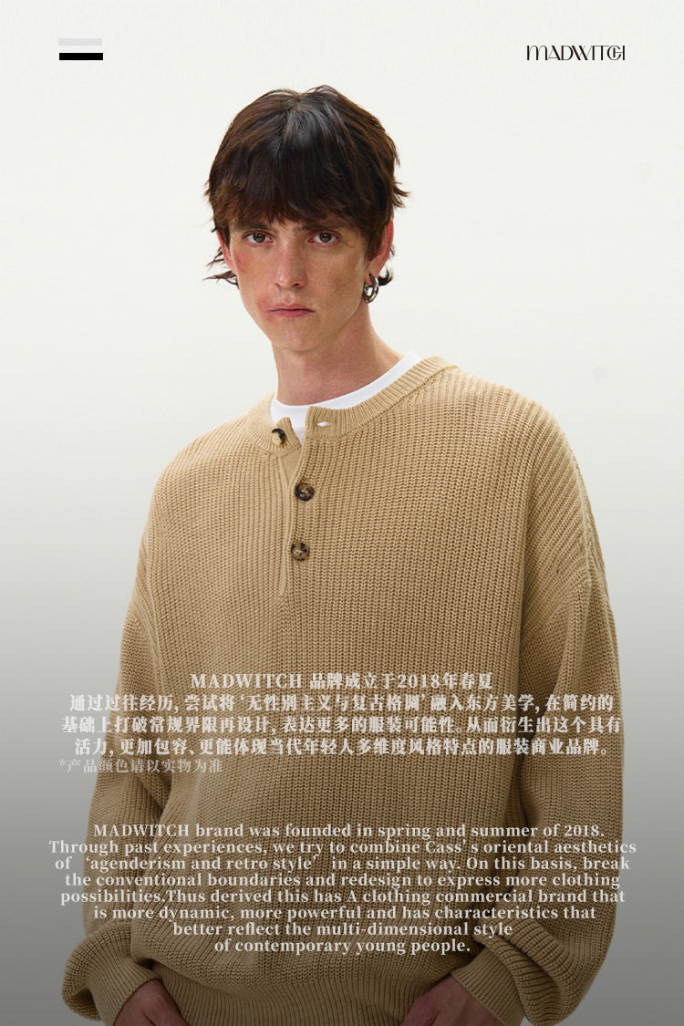 MADWITCH RETRO KNIT SWEATER #C176