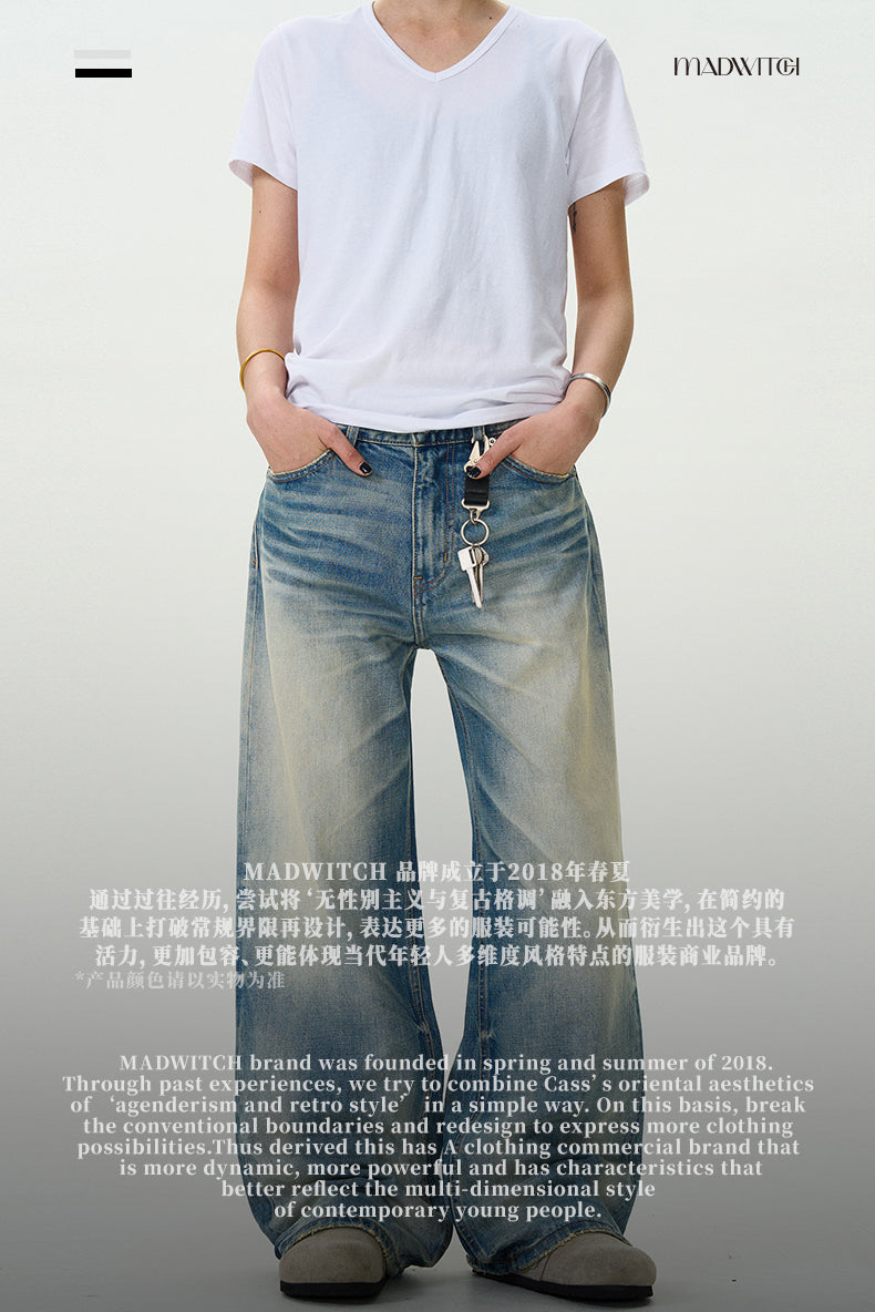 MADWITCH CASUAL STRAIGHT LEG JEANS #FX039