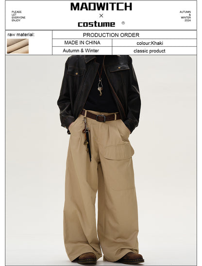 MADWITCH LARGE POCKET CASUAL PANTS #RK99