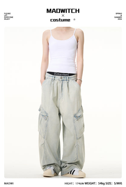 MADWITCH OVERSIZED CARGO JEANS #MD09