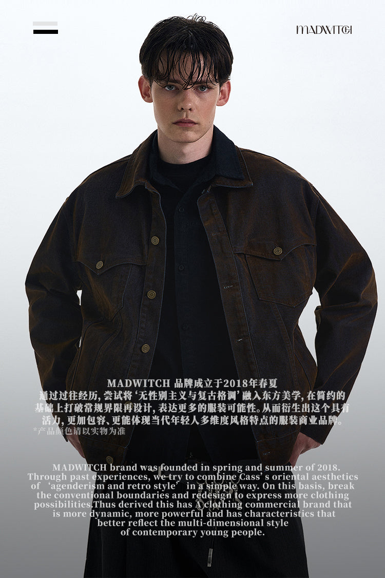 MADWITCH VINTAGE HEAVY-DUTY WORKWEAR JACKET #G6813