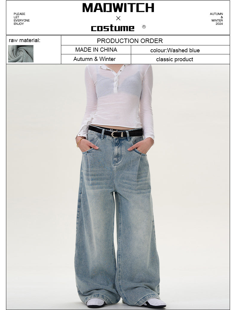 MADWITCH RETRO CLEANFIT JEANS #D1657