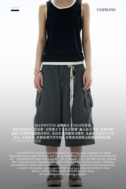 MADWITCH STREET STYLE CASUAL SHORTS #DK113