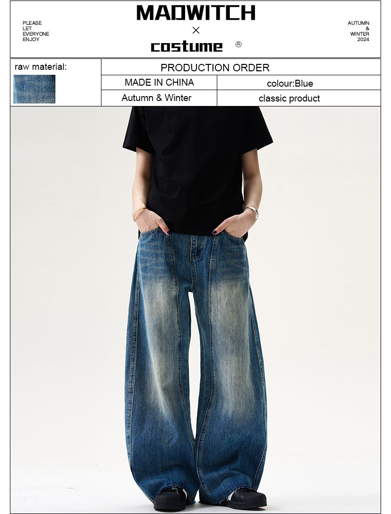 MADWITCH PATCHWORK SCIMITAR JEANS #BKJ24129