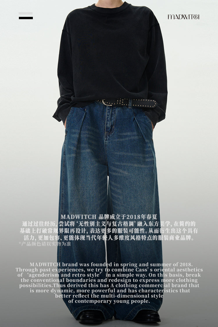 MADWITCH VINTAGE LOOSE-FIT JEANS #NB97