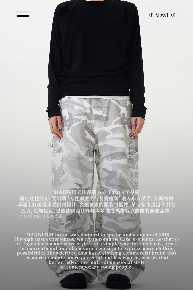 MADWITCH CAMOUFLAGE CARGO DENIM JEANS #58226