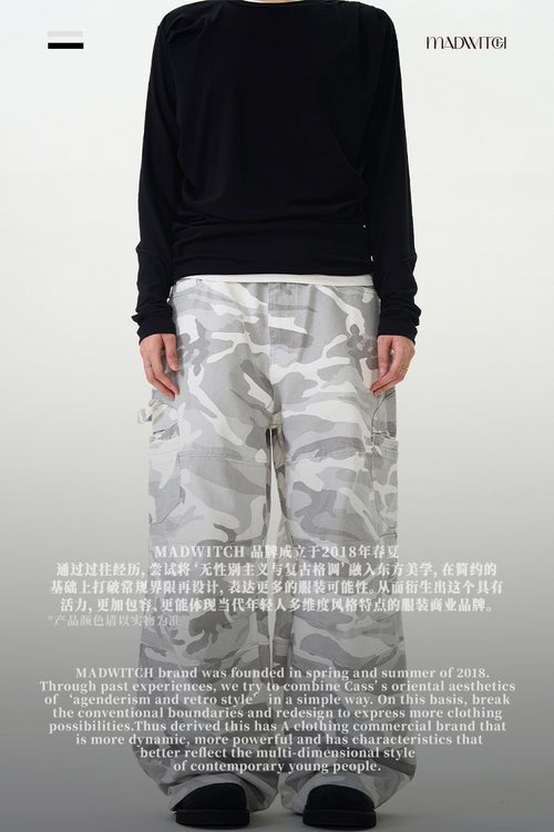 MADWITCH CAMOUFLAGE CARGO DENIM JEANS #58226