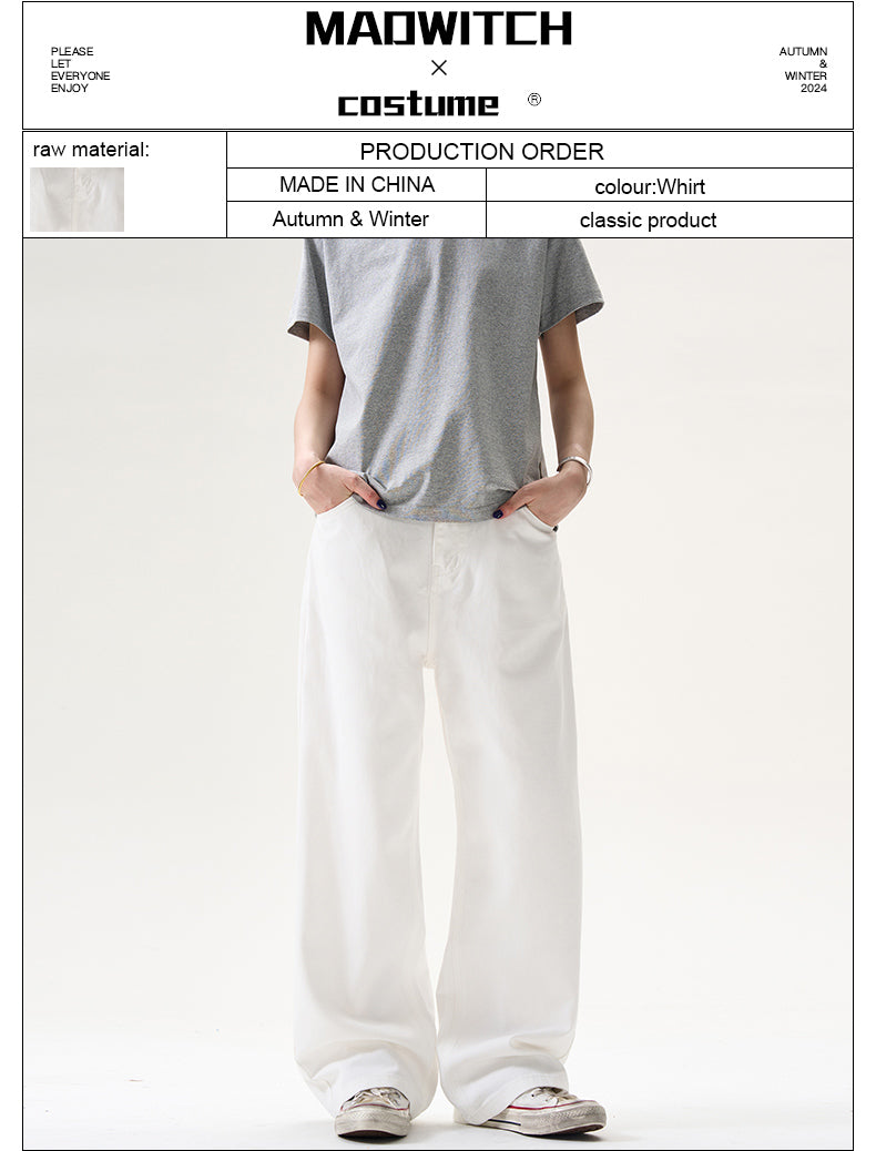 MADWITCH MINIMALIST WHITE JEANS #BKJ24125