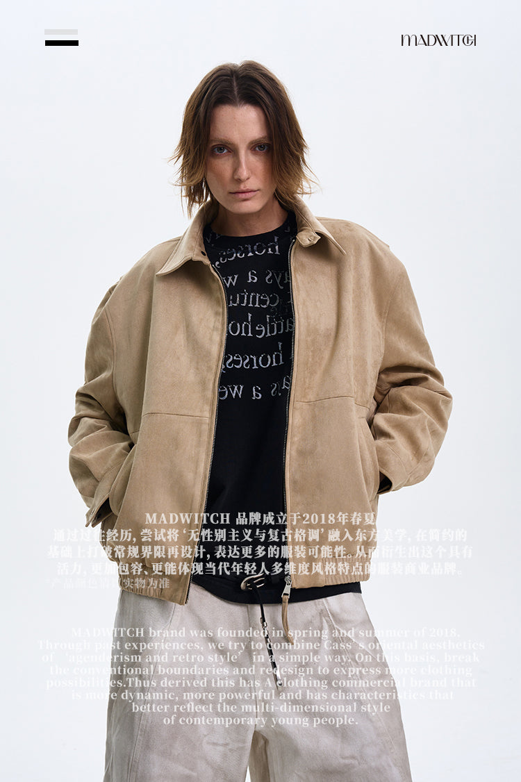 MADWITCH OLD MONEY STYLE PLUSH JACKET #L810