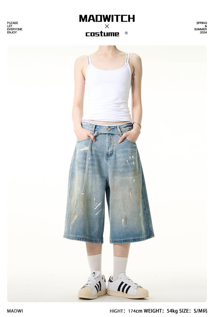 MADWITCH SUMMER HALF-LENGTH JEANS #G6368