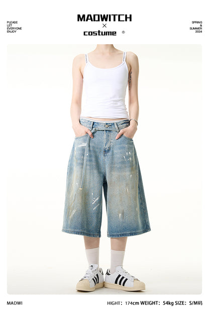 MADWITCH SUMMER HALF-LENGTH JEANS #G6368