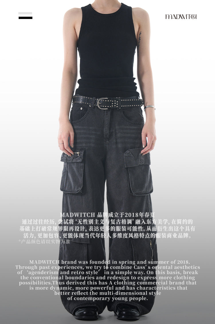 MADWITCH HIGH-STREET HEAVY-DUTY WORK PANTS #F9039