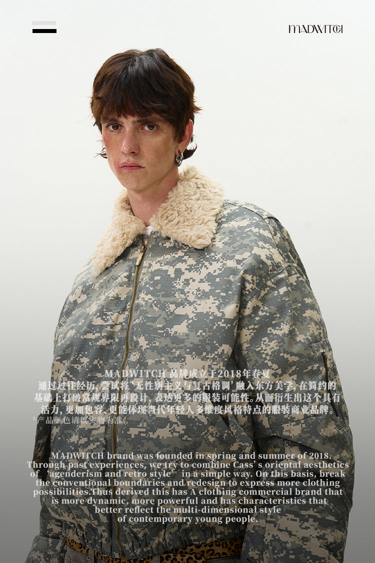 MADWITCH CAMOFLAGE BOMBER JACKET #0194